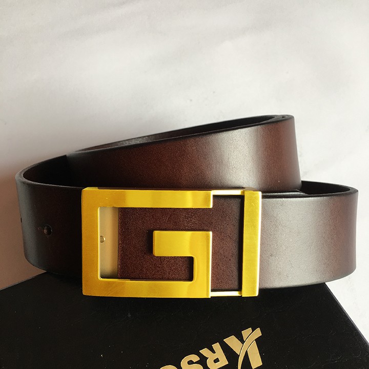 [HÀNG CHẤT] dây nịt nam thắt lưng da doanh nhân cao cấp thời trang khóa mạ vàng 24k | BigBuy360 - bigbuy360.vn