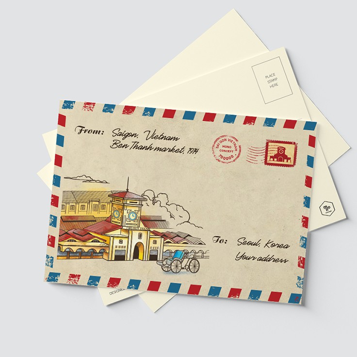 Postcard phong thư địa danh Việt Nam