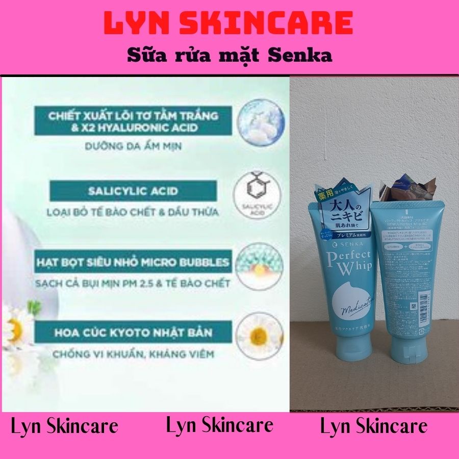Sữa rửa mặt Shiseido Senka Perfect Whip 120g