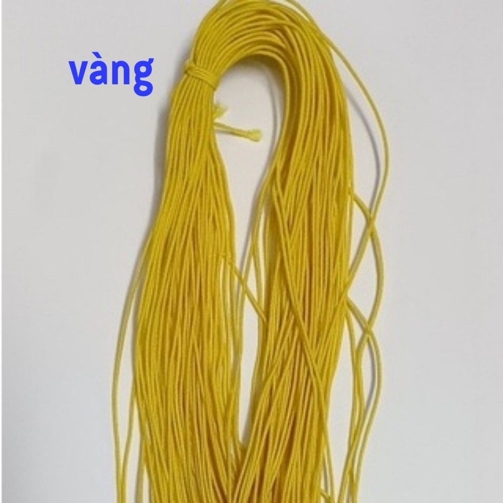 bó 5mét dây thun dù xỏ chuỗi nhiều màu 0.8mm