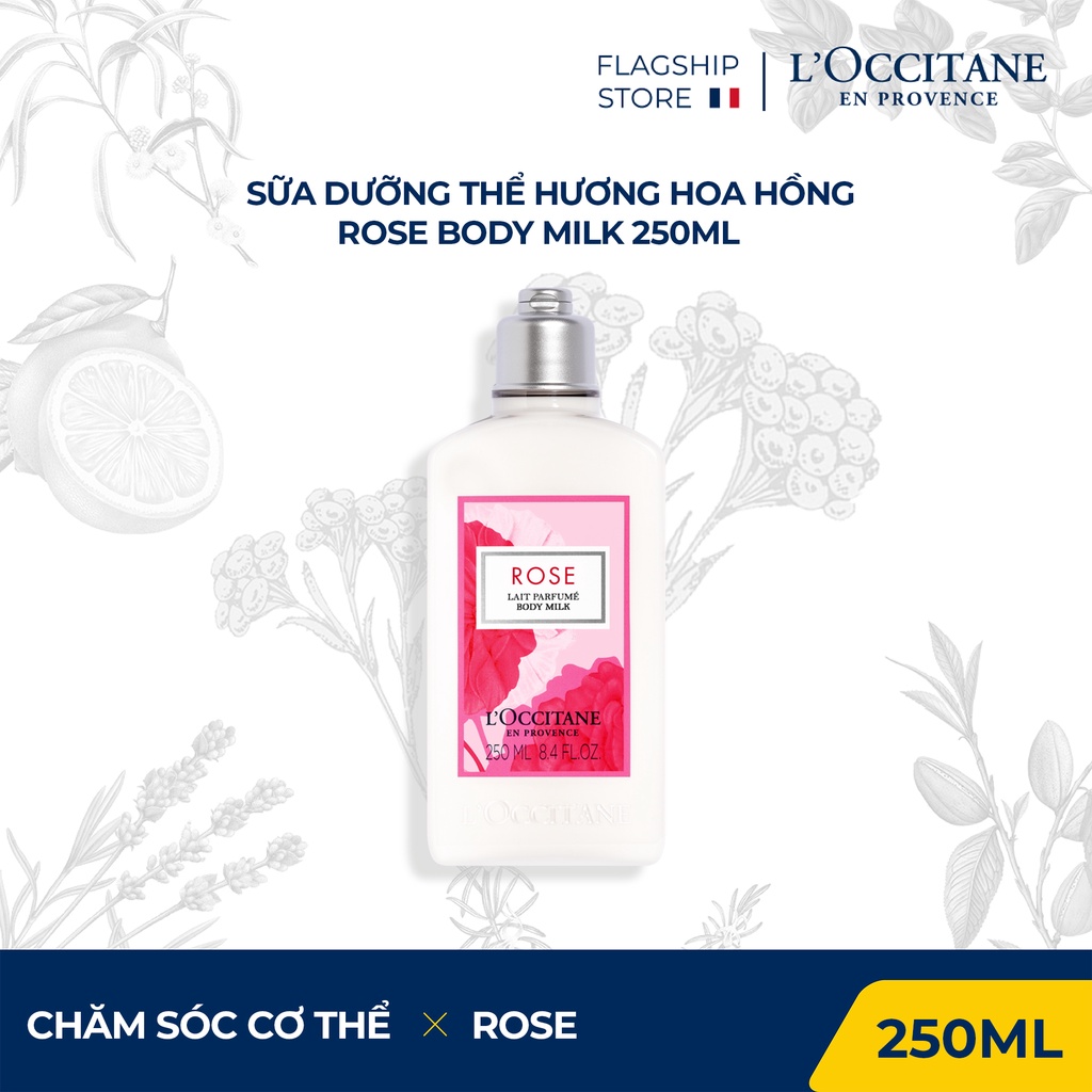 Sữa Dưỡng Thể Hương Hoa Hồng L'Occitane Rose Body Milk 250ml