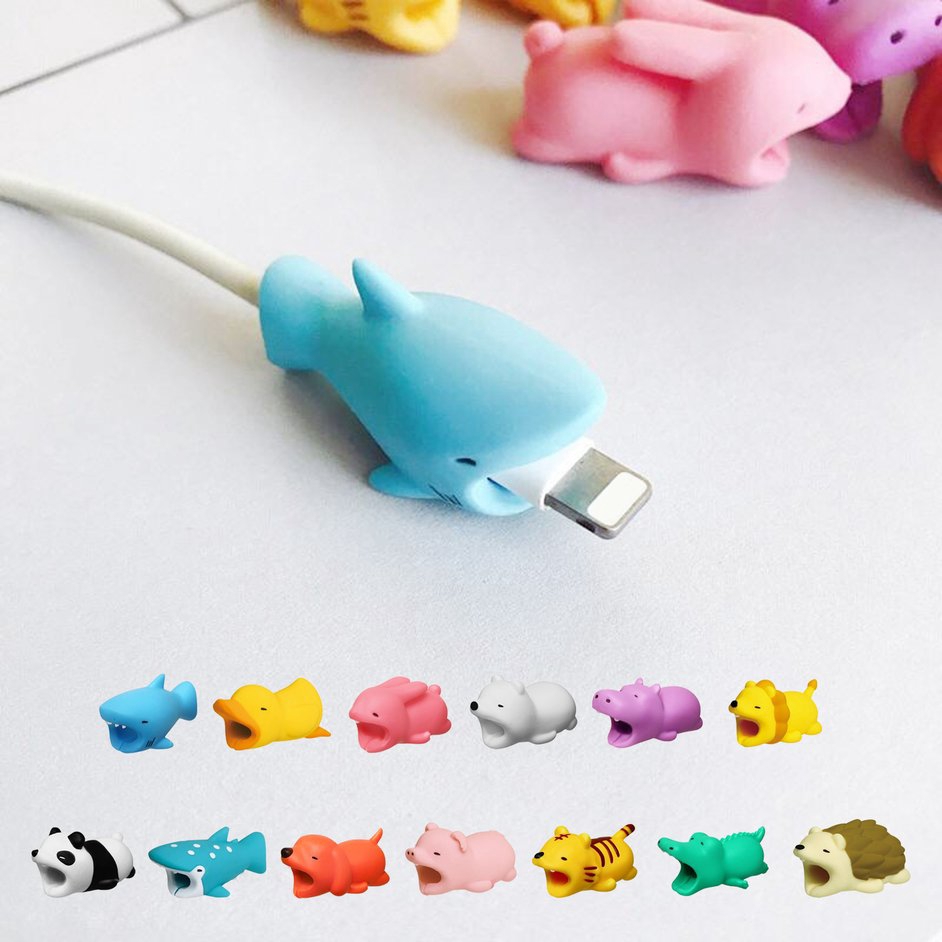 Phụ kiện bảo vệ dây cáp USB chống đứt hình động vật hoạt hình dễ thương tiện dụng