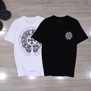 Áo Thun Cotton Tay Ngắn In Chữ Chrome Hearts Thời Trang Mùa Hè Cho Nam Và Nữ