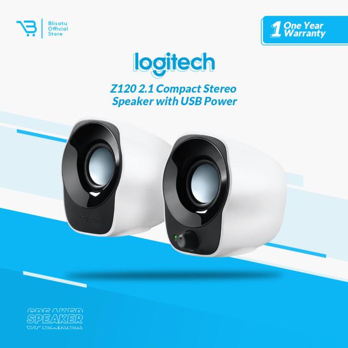 Loa âm thanh nổi Logitech Z120 màu trắng