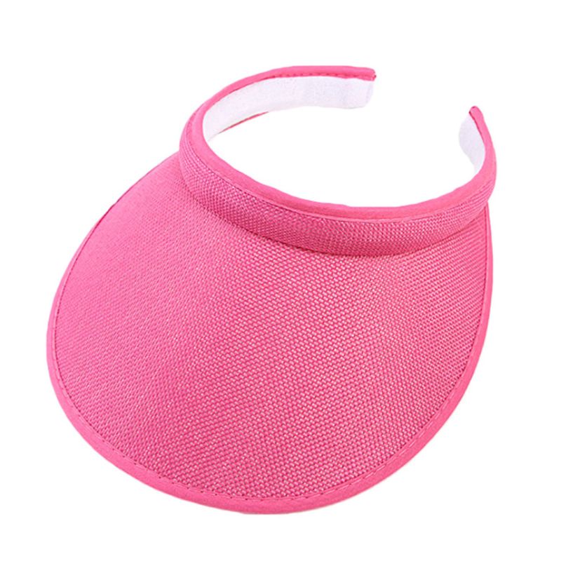 Mũ Chống Nắng Giả Lanh Họa Tiết Sọc Caro Có Kẹp Tiện Dụng Cho Nam Và Nữ