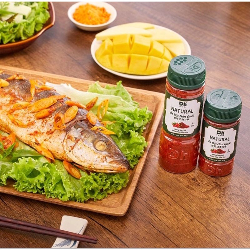 [COMBO 2 HŨ] Natural Ớt Bột Hàn Quốc DH FOODS (Shark tank) fine Foods 90gr hoàn toàn tự nhiên dùng để nấu các món ăn cay