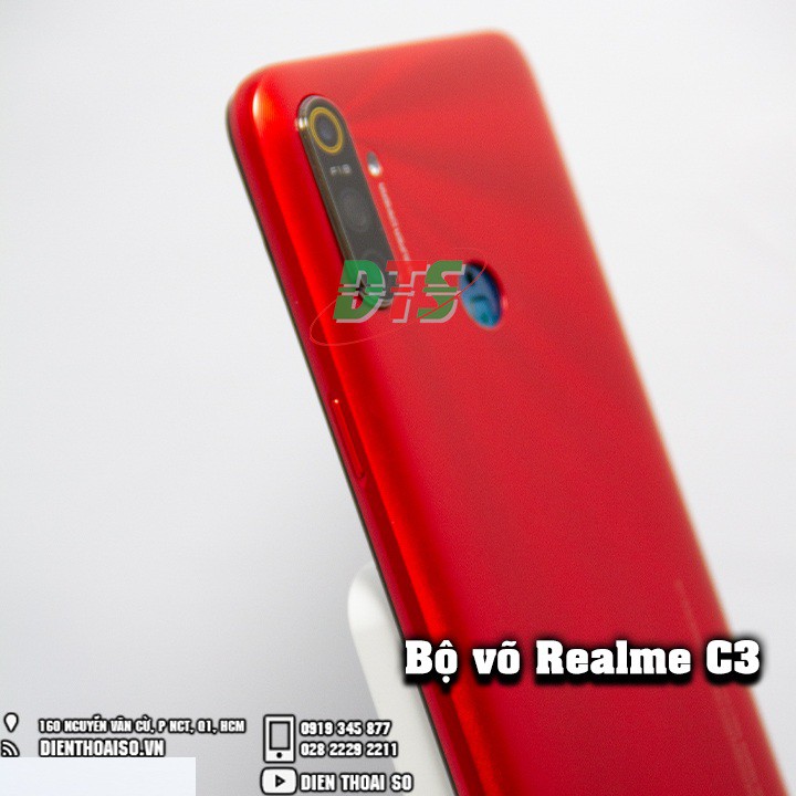 Nắp lưng có kính camera và sườn Oppo realme C3