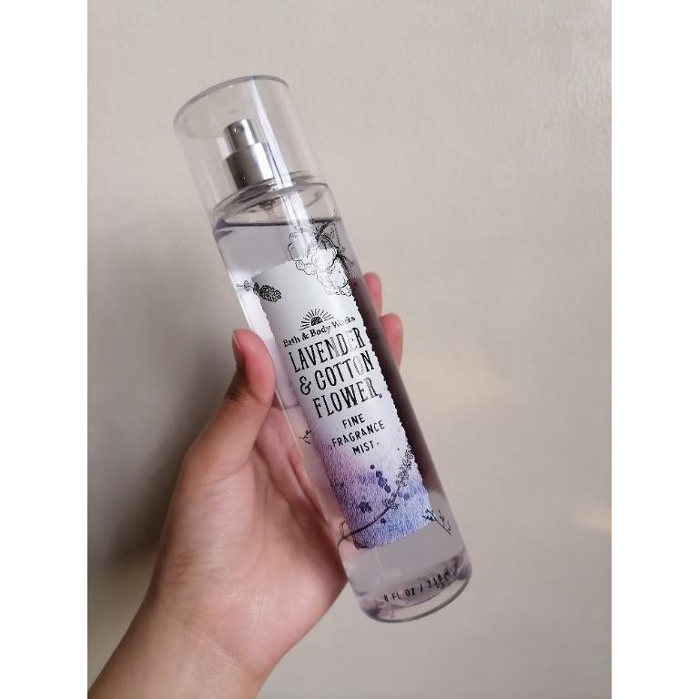🤎 𝐁𝐨𝐝𝐲𝐦𝐢𝐬𝐭𝐯𝐧 - Xịt Thơm Toàn Thân Body Mist Bath and Body Works - Lavender Cotton Flower 🤎 | Thế Giới Skin Care