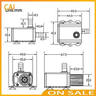 Máy Bơm Nước Mini 4 Chế Độ CAI DC12V USB 5V