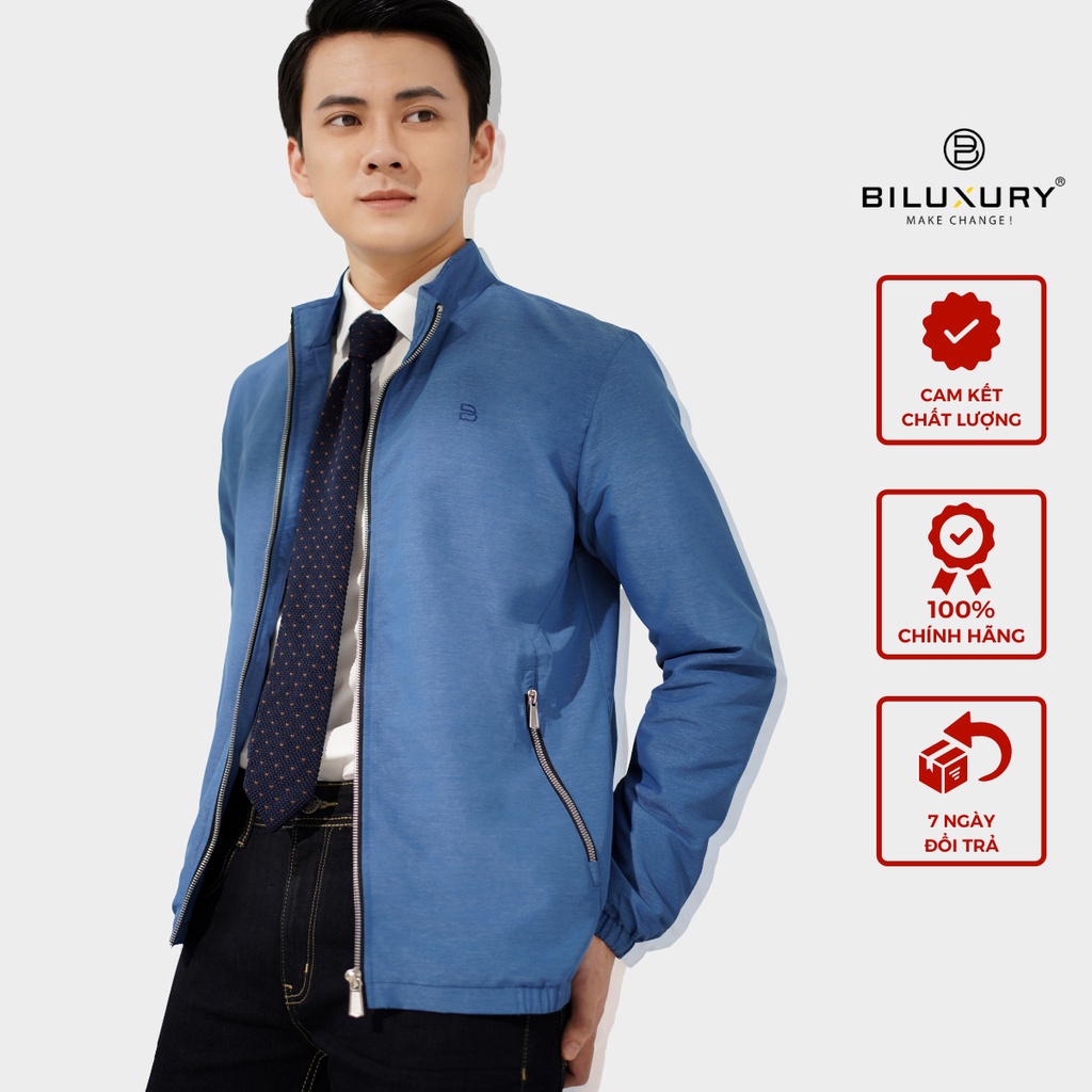 Áo khoác nam bomber Biluxury form suông kháng khuẩn chống nước nhẹ 5AG2T001