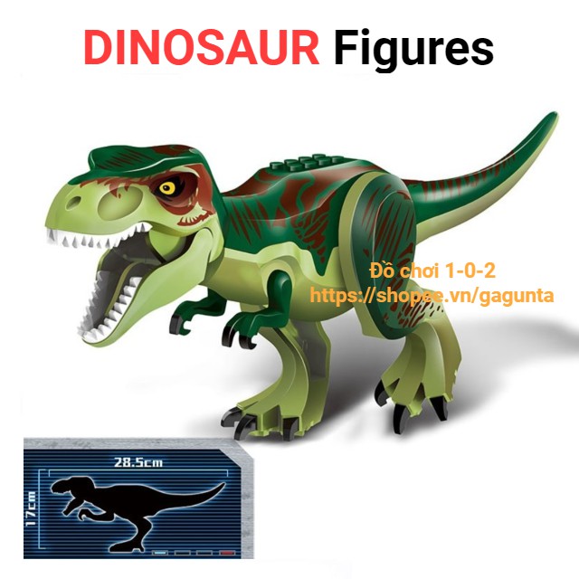 Đồ Chơi Khủng Long Tyrannosaurus Xanh Lá Jurassic World Lele