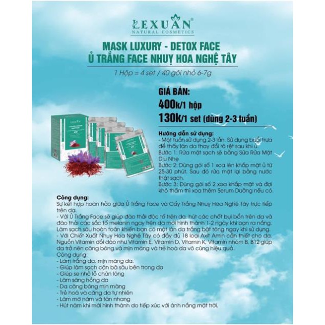 Ủ Trắng Face Nhuỵ Hoa Nghệ Tây Lê Xuân | BigBuy360 - bigbuy360.vn