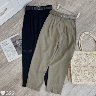 Quần baggy lụa hàn màu siêu xinh(322)