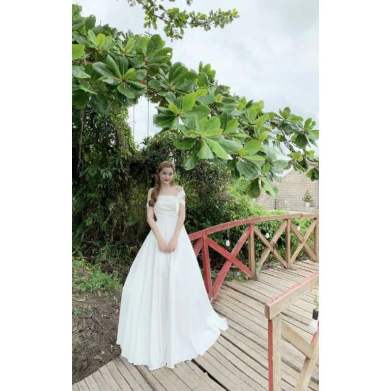 Váy chụp ảnh, Váy cưới cô dâu trễ vai, Váy xoè dạ hội, Váy thiết kế phong cách tiệc tùng