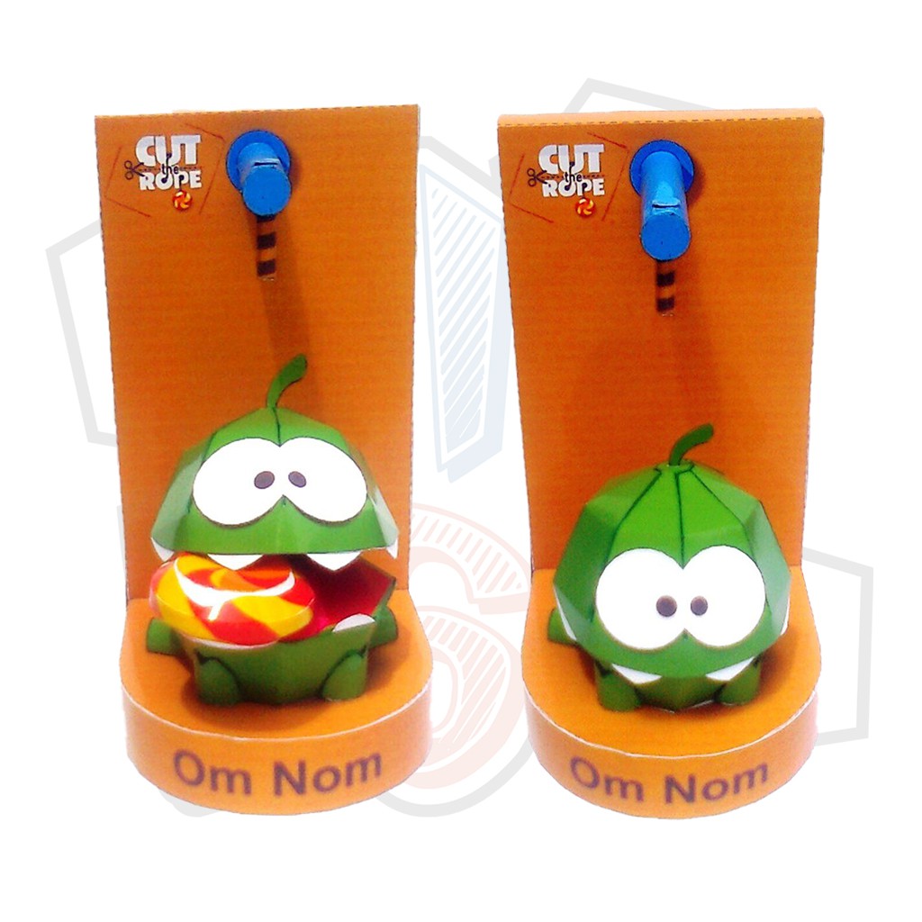 Mô hình giấy Anime Game cute Om Nom (Cut the Rope)