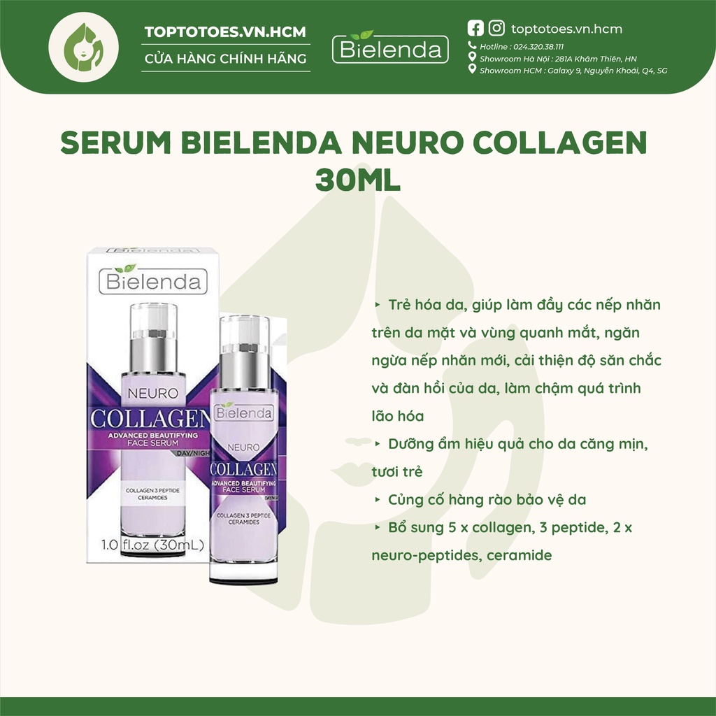 Serum Bielenda Neuro Collagen cho da săn chắc, đàn hồi, mờ nếp nhăn