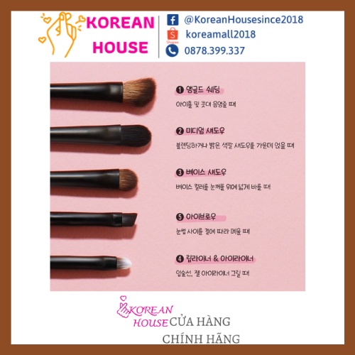 [Chính hãng] FULL BỘ CỌ MẮT TONYMOLY MAKE UP BRUSH SET