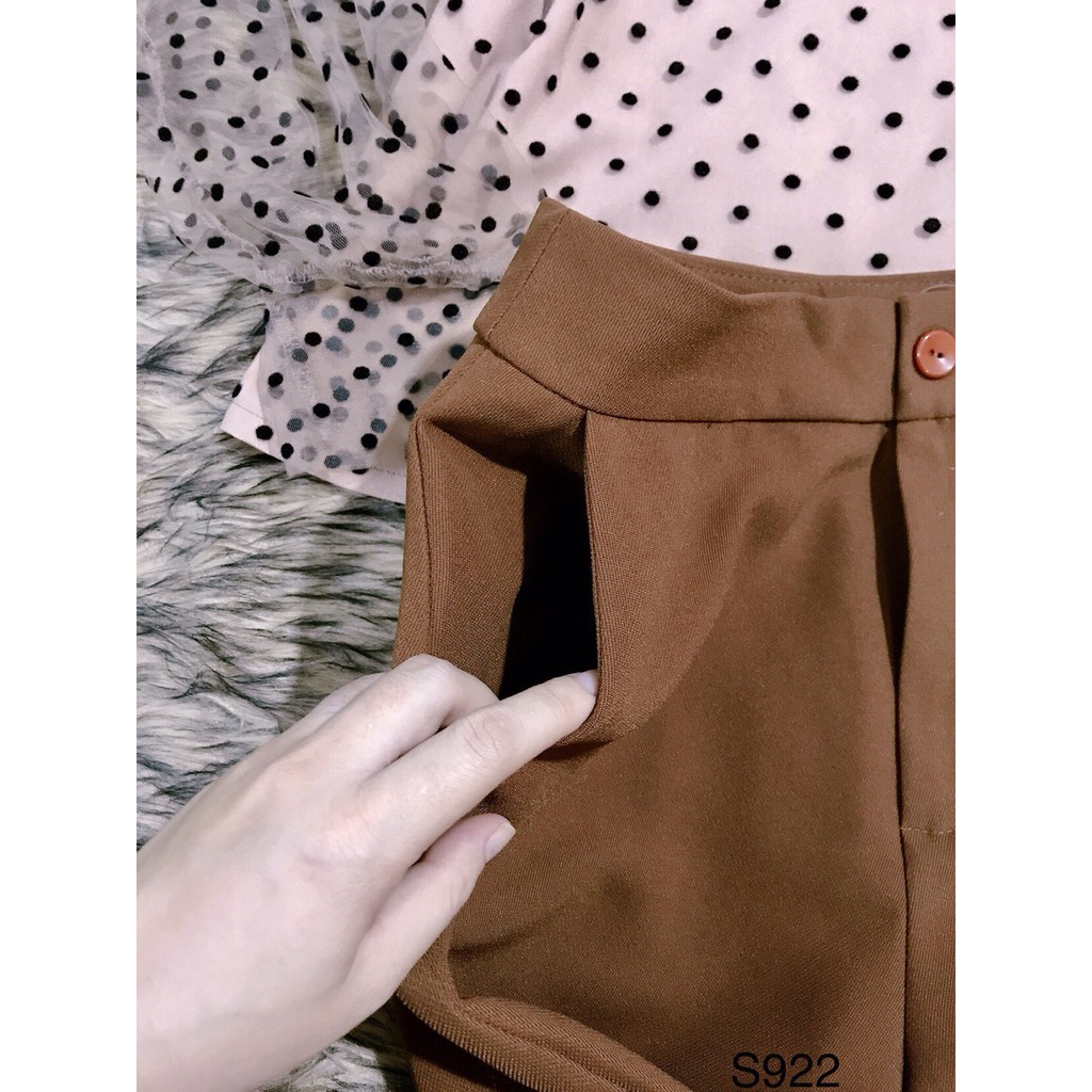 [ xả kho ] MiD Sét áo chấm bi quần ống Hàn Quốc thời thượng S922 Mie Design ảnh thật