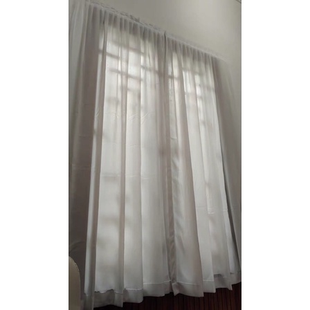 Rèm dán mỏng trắng/ Rèm lót kích thước 1.7 mét