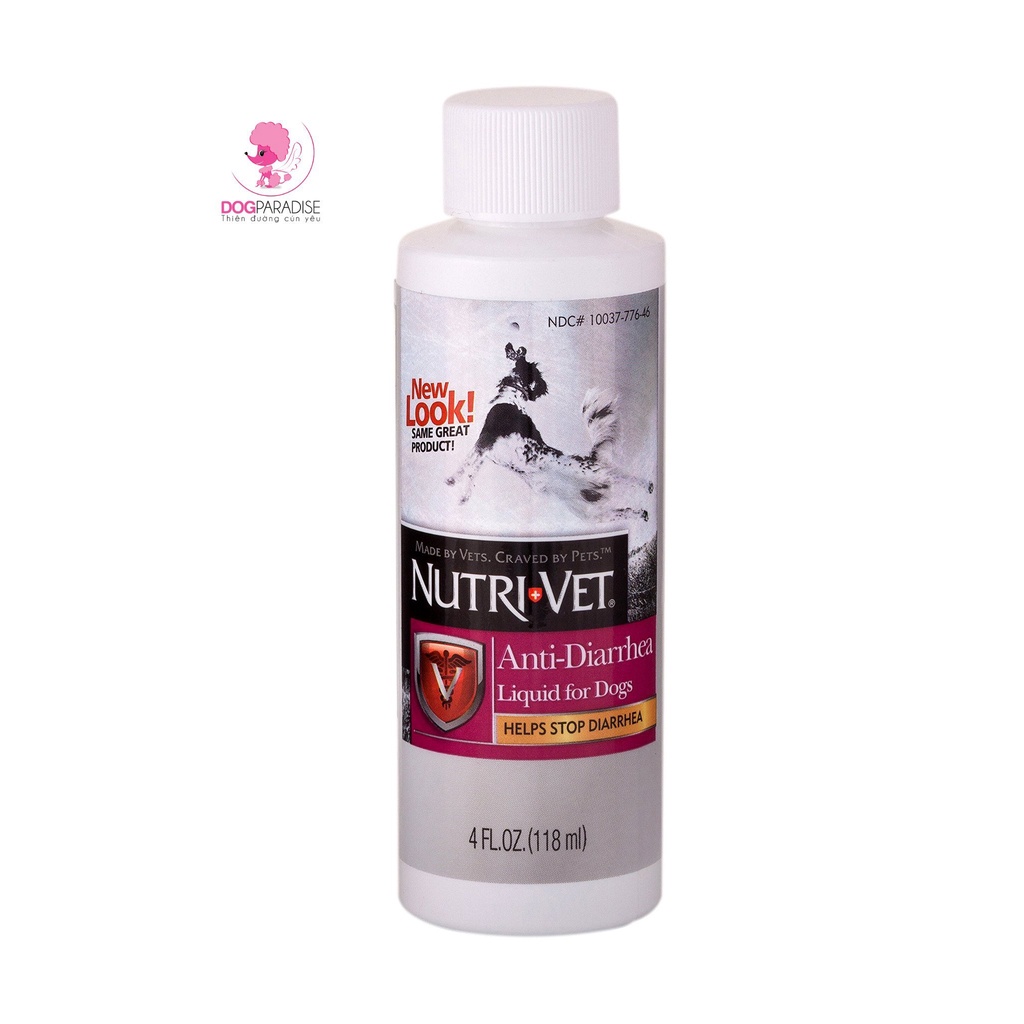 Dung dịch hỗ trợ tiêu chảy cho chó Nutri-vet Anti Diarhea Liquid 118ml - Dog Paradise