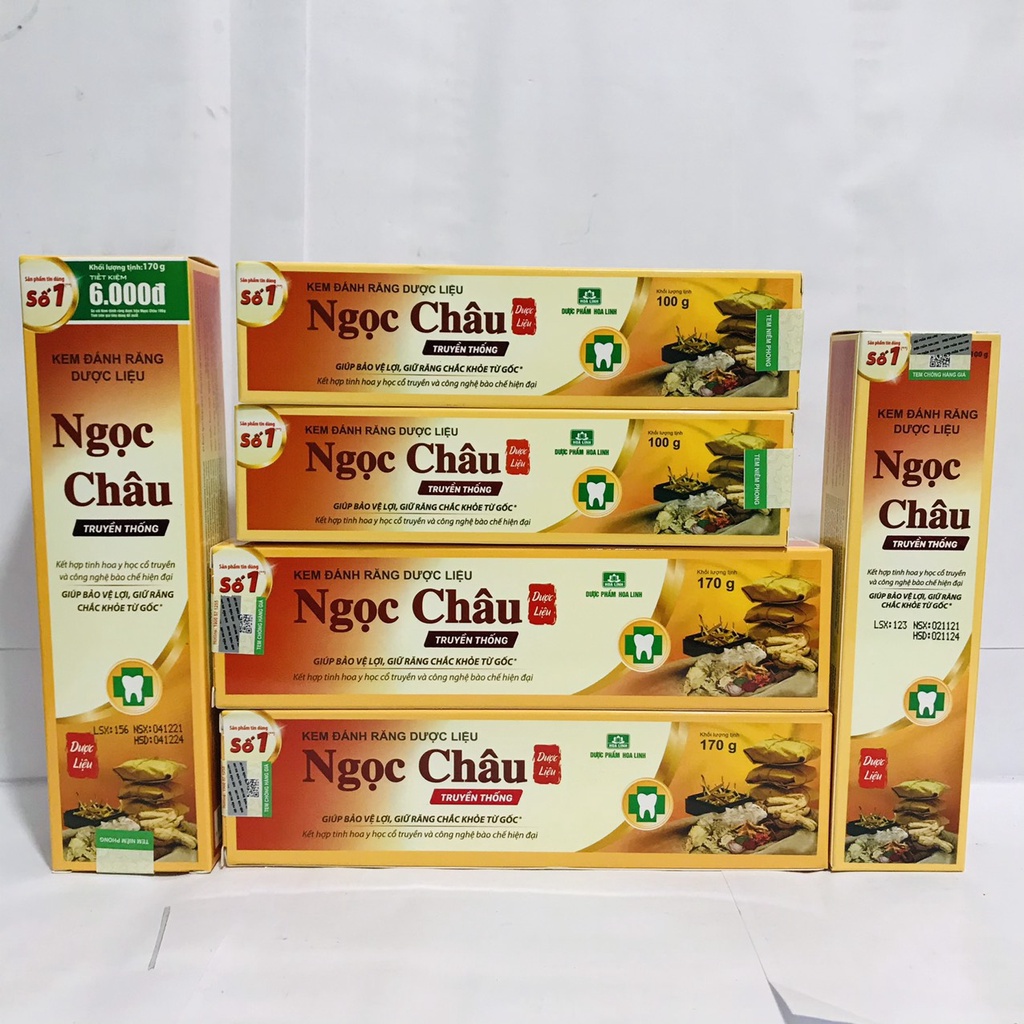 Kem đánh răng dược liệu Ngọc Châu (100G-170g)