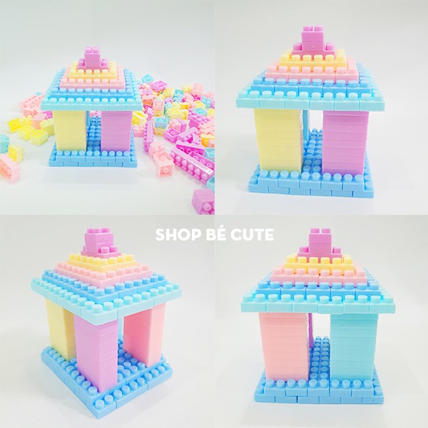 Đồ chơi xếp hình non lego mảnh nhỏ blocks khu nhà thông minh 260 miếng ghép dành cho bé