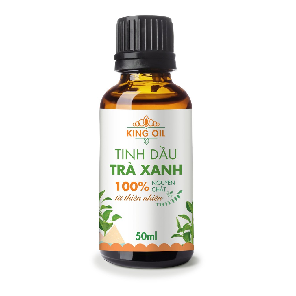 Tinh dầu Trà Xanh nguyên chất Organic từ thiên nhiên, xông phòng, đuổi muỗi - KingOil