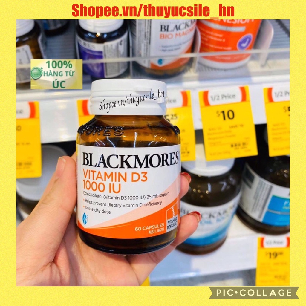 Blackmores Vitamin D3 1000IU - Viên uống vitamin D3 60 viên -200 viên
