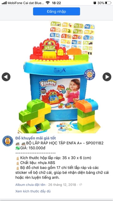 Bộ lắp ráp học tập cho bé Enfa A+