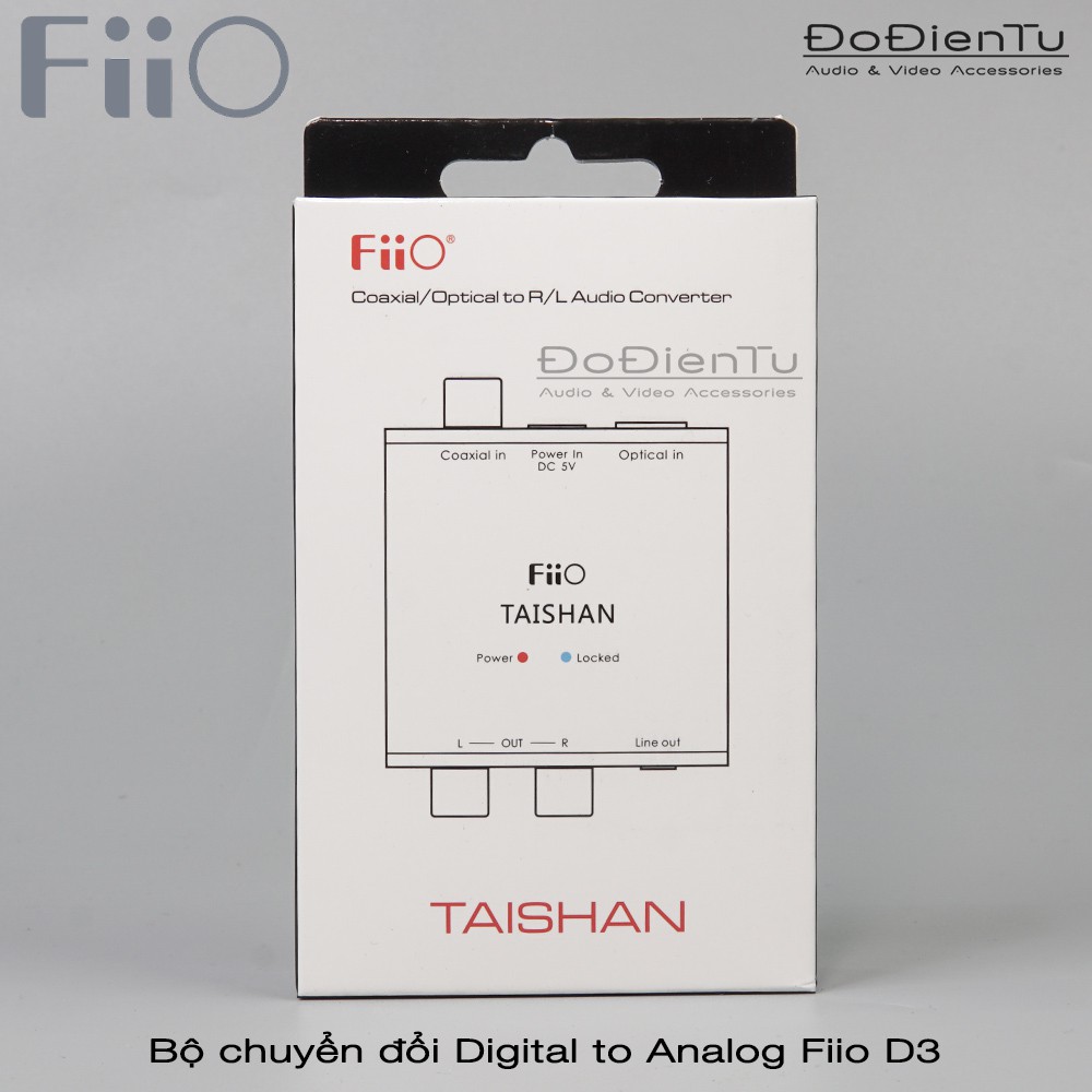 [Xã Hãng] Fiio D03K ( fiio D3 )- Bộ chuyển đổi âm thanh cáp quang optical sang bông sen