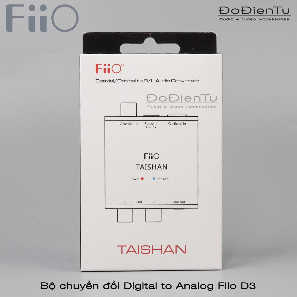Fiio D03K - Bộ chuyển đổi âm thanh cáp quang optical sang bông sen