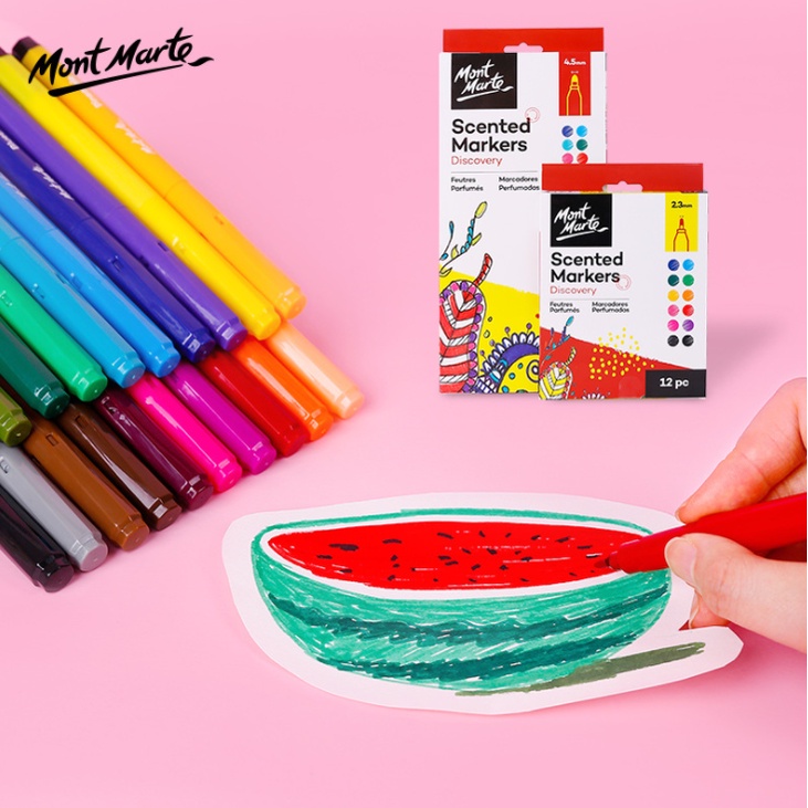 Bút dạ Mont Marte Scented Markers 12/20 màu