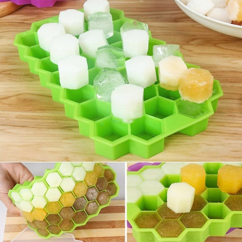 Combo 2 Khay nhựa làm đá tổ ong - BX2519