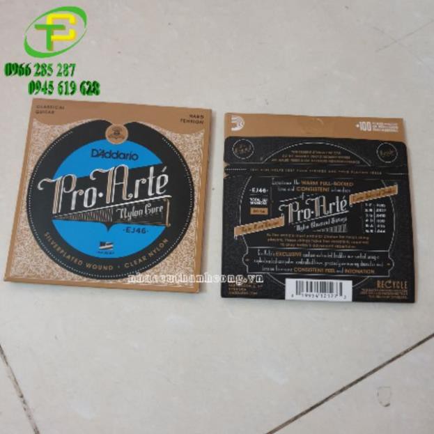 Dây đàn guitar nylon D'addario EJ46, dây đàn classic D'Addario EJ46 - Thiết bị Đoàn Đội