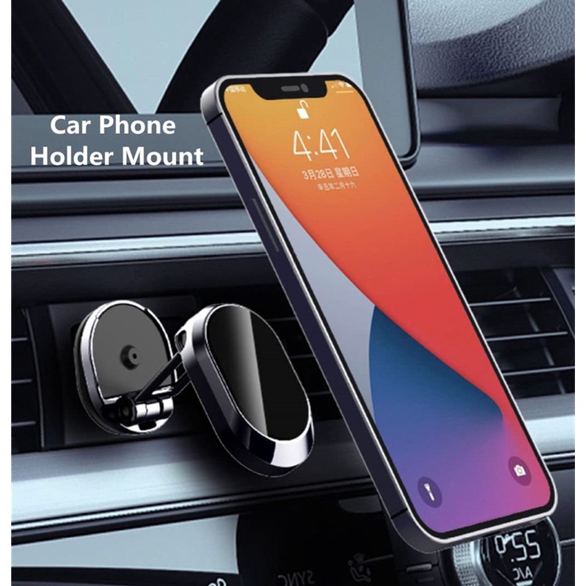 Giá Đỡ Điện Thoại / Thiết Bị Định Vị GPS Có Thể Xoay 360 Độ Gắn Xe Hơi