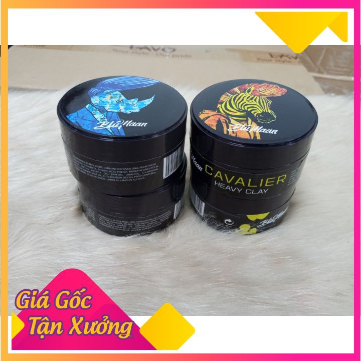 Sáp Wax vuốt tóc nam ngựa, tê giác BLUMAAN  FREESHIP  tạo kiểu tóc ưng ý, giữ nếp tóc lâu thơm giá tốt sỉ số lượng