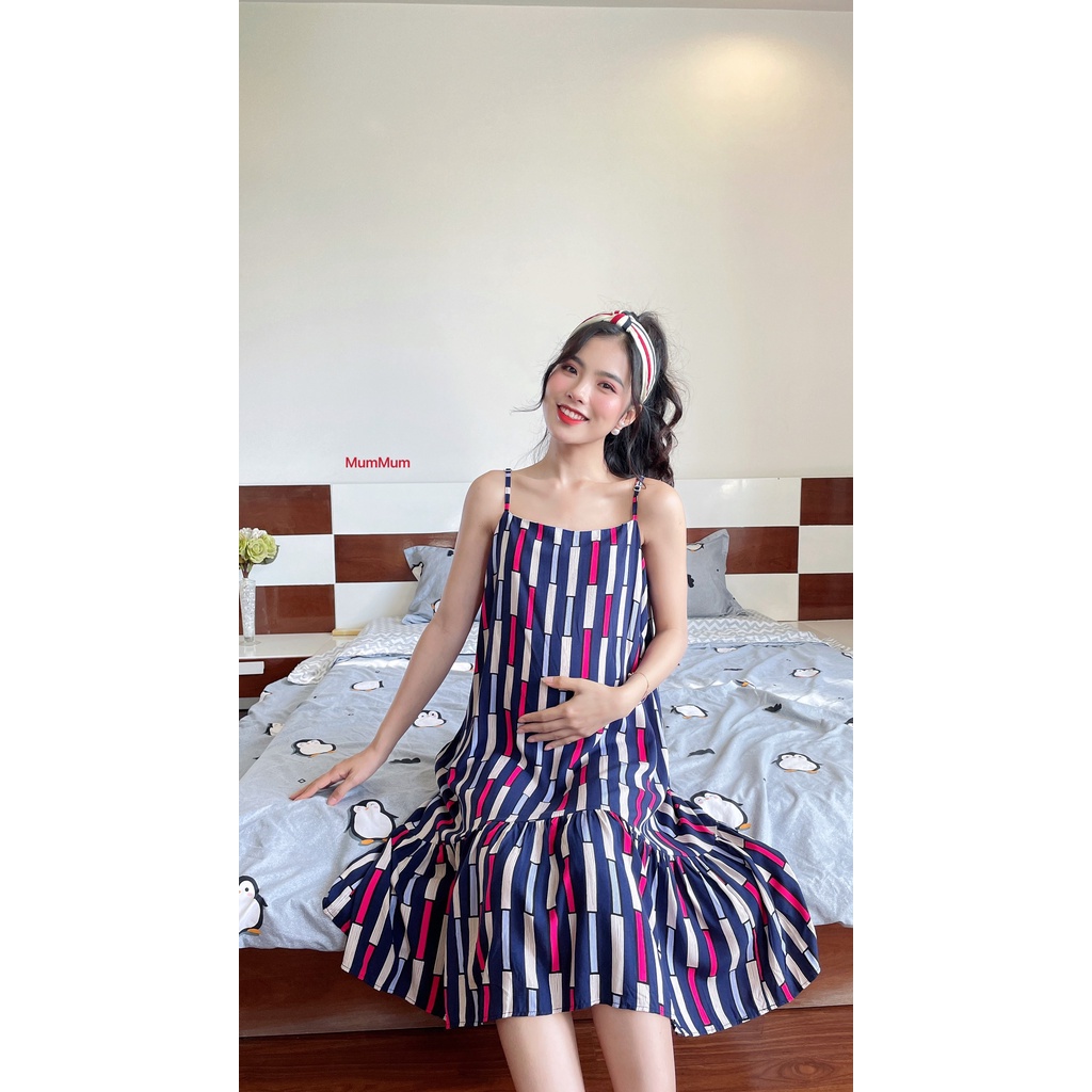 Đầm Bầu 2 dây mặc nhà siêu mát | BigBuy360 - bigbuy360.vn