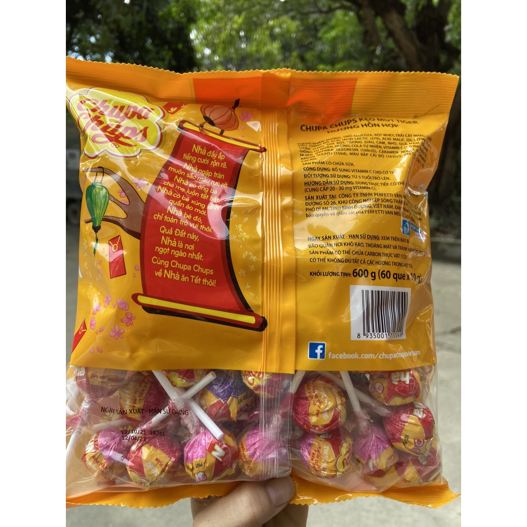 GÓI KẸO MÚT CHUPA CHUPS SẮC MÀU 50 chiếc