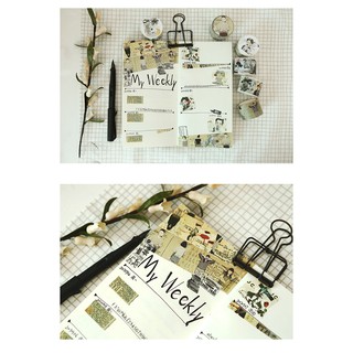 MD - Combo washi tape, sticker và stamp