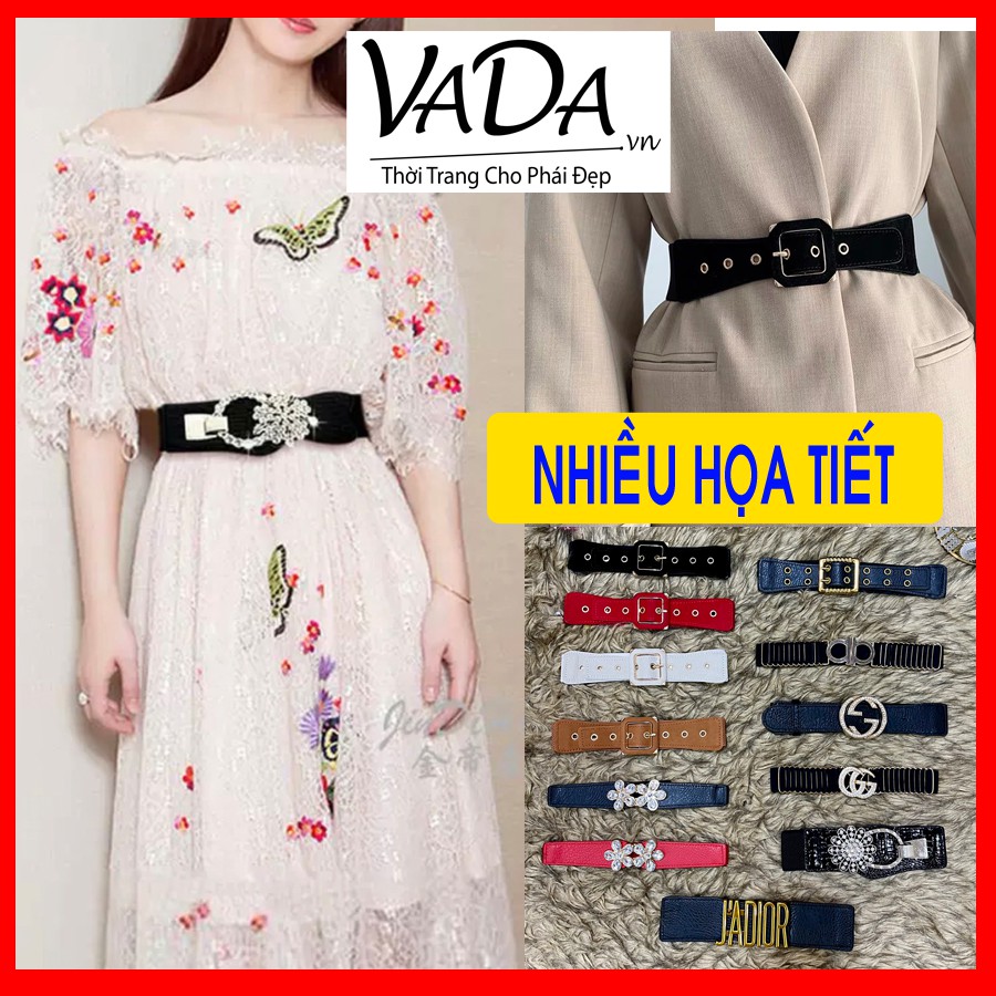 Thắt lưng, dây nịt nữ mặc đầm váy siêu xinh nhiều họa tiết đẹp cao cấp - Thời Trang VADA - T02