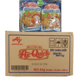 Bột Chiên Giòn Hải Sản Aji-Quick Bịch 10 Gói × 150g/Gói