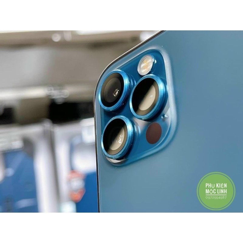 {Full màu lIphone 12 Mini/ 12/12 ProBộ 3 mắt] Dán từng mắt camera chống trầy Chính hãng Kuzoom Bảo vệ