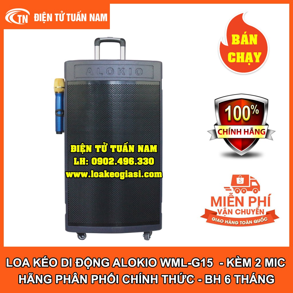 [FREESHIP TOÀN QUỐC] LOA KÉO DI ĐỘNG ALOKIO WML-G15