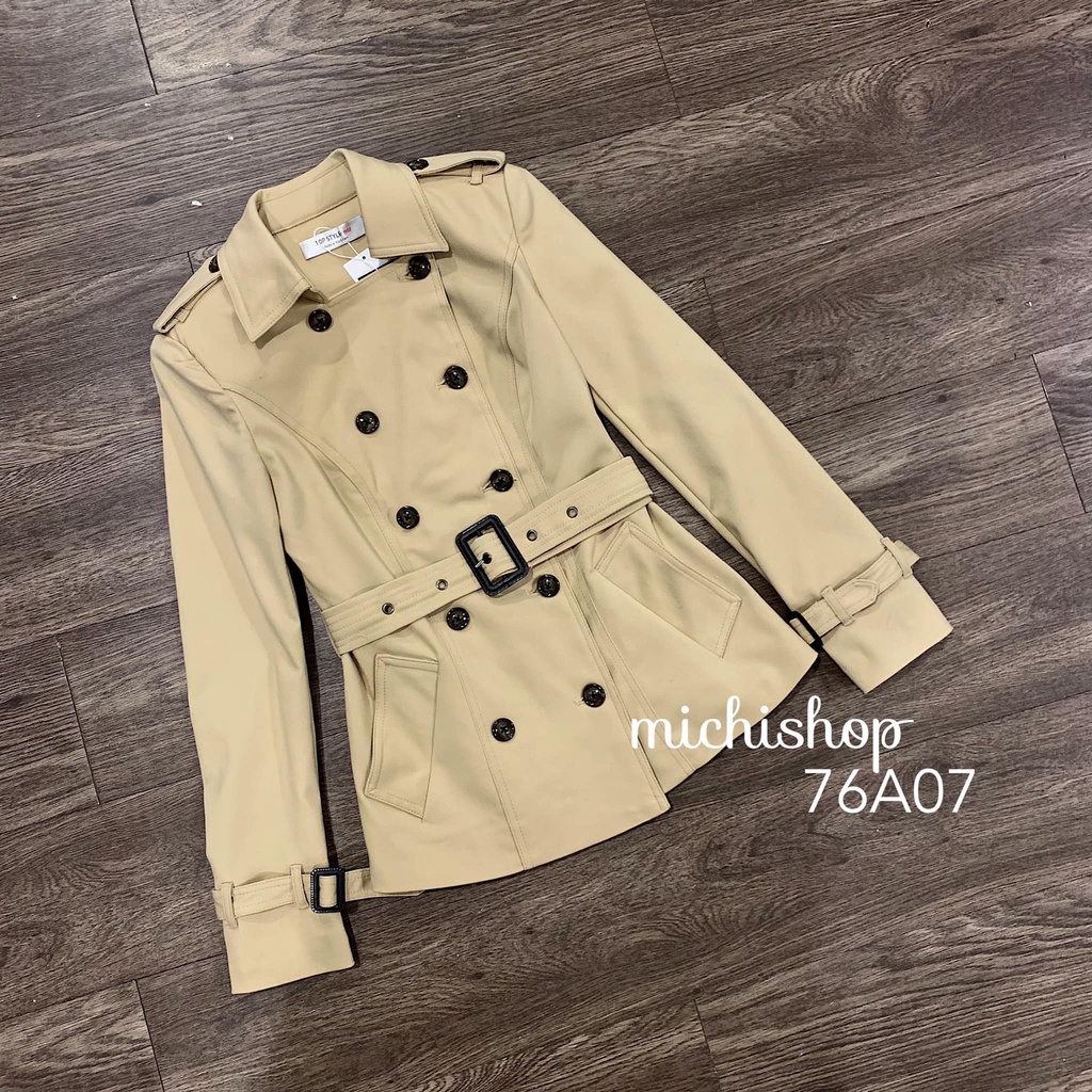 Áo trenchcoat dáng ngắn 76A07