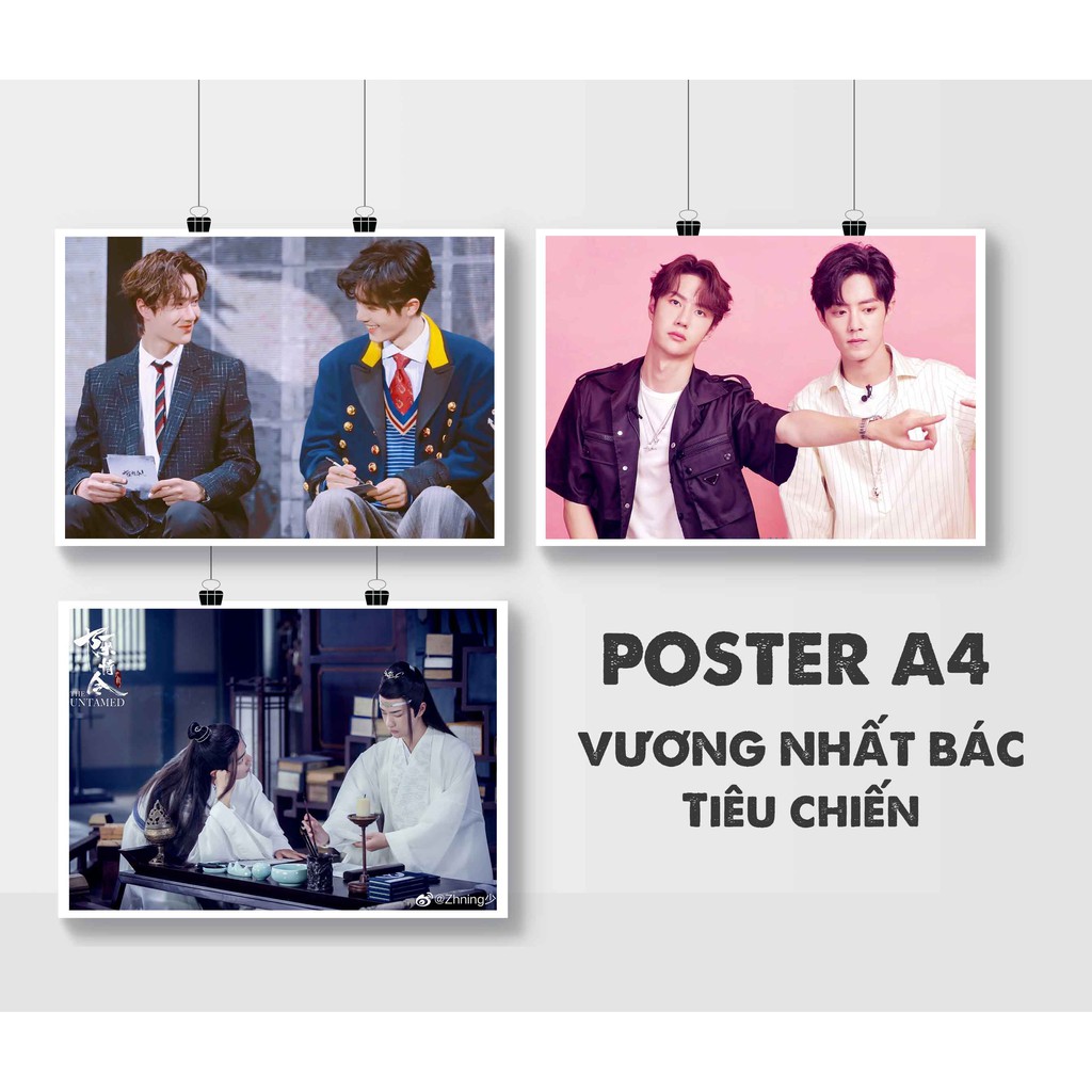 Poster A4 + ép nhựa Vương Tiêu  theo yêu cầu