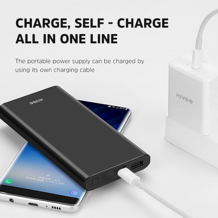 Sạc dự phòng 10000mah PT68 hợp kim nhôm màn hình hiển thị dung lượng Pin