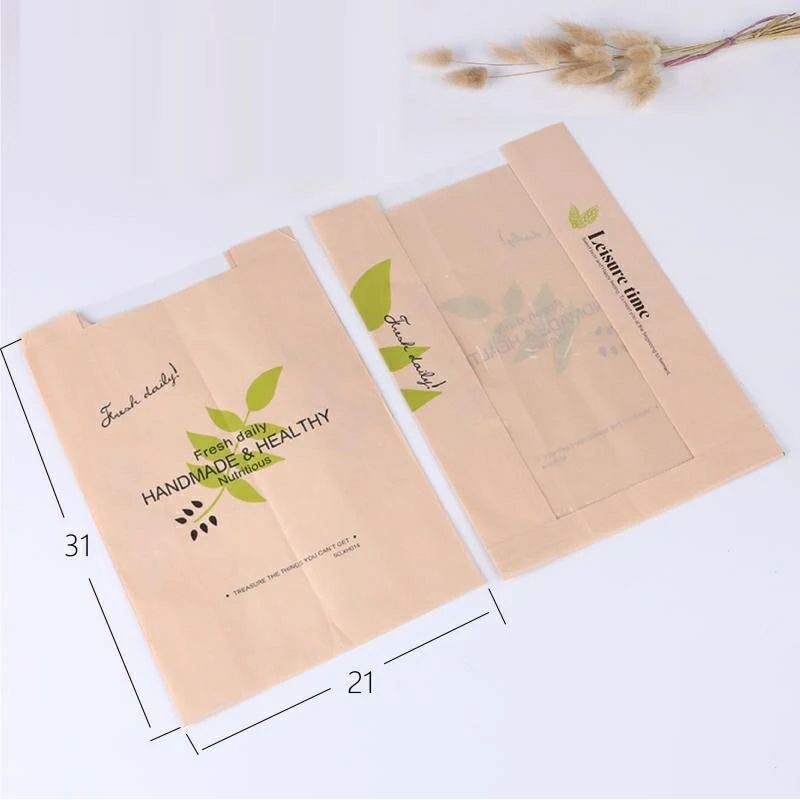 Set 10 túi giấy đựng bánh mỳ (nhiều mẫu)