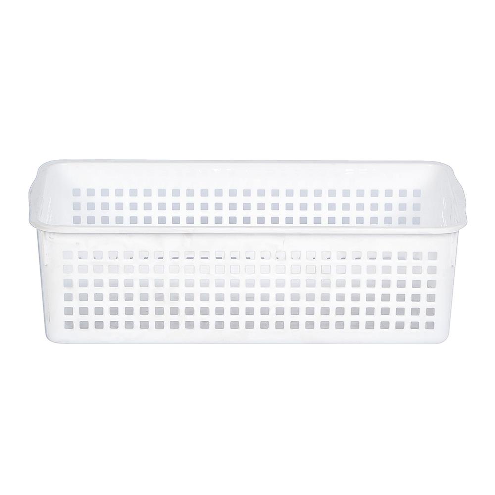 HomeBase KECH Rổ nhựa dùng trong nhà bếp Thái Lan  5188 W15.1xD24xH10.5cm màu trắng