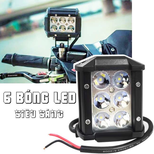 - Đèn trợ sáng 6 bóng Led - siêu sáng