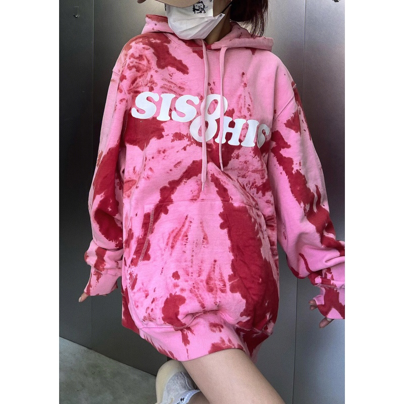 Áo Hoodie Dài Tay In Chữ Phong Cách Retro Mỹ